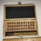 Letter & Number Stamps in Wooden Case