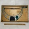10-11” Micrometer .0001” in Wooden Case with Sliding Top