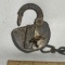 Antique Adlake Railroad Lock with Key & Chain