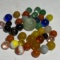 Lot of Misc Marbles & Shooter