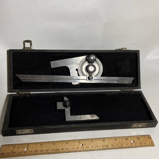 Scherr-Tumico Machinist Protractor Made in Germany with Hard Case