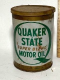 Quaker State Super Blend Motor Oil Advertisement Can