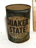 Quaker State Super Blend Motor Oil Advertisement Can