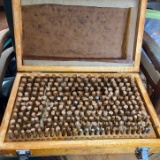 Large Pin Gauge Set .250/.500 in Wooden Dove-Tailed Case