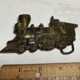 Brass Train Belt Buckle