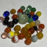Lot of Misc Marbles & Shooter