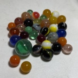 Lot of Misc Marbles & Shooter