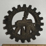 World’s First COG Railway Mt. Washington N.H. Souvenir Hot. Plate/Wall Hanger