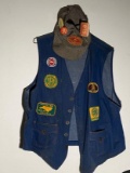 Vintage Conductor’s Hat & Vest with Patches