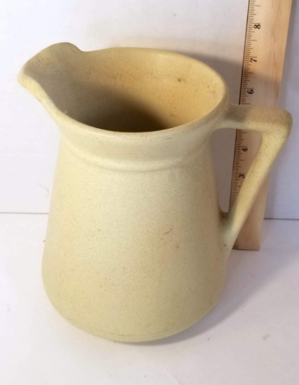 Yellow Vintage Pottery Pitcher