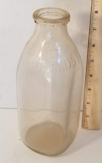 Vintage Glass Foremost Milk Bottle