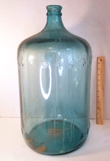 5 Gallon Vintage Blue Glass Jug | Estate & Personal Property Personal  Property | Online Auctions | Proxibid