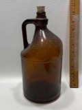 Brown Glass Clorox Bottle with Cork