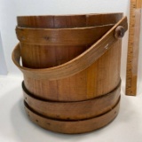 Vintage Wooden Sugar Bucket