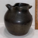 Pottery Pitcher with Pinched Spout