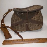 Vintage Wicker Fishing Creel