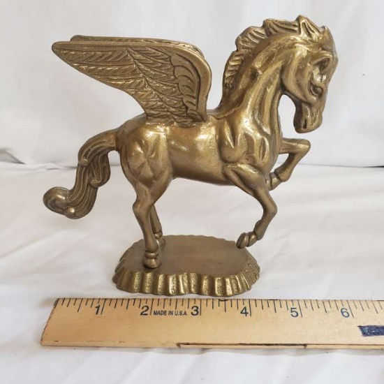 Vintage Brass Pegasus Figurine