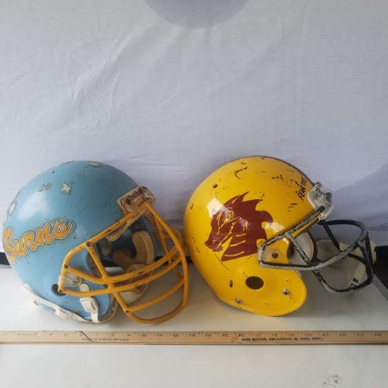 Lot of 2 Vintage Football Helmets