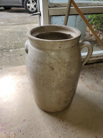 Early Pottery Churn with Handle