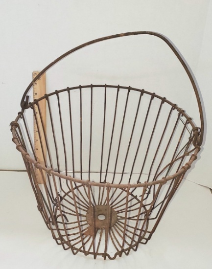 Vintage Egg Basket with Handle