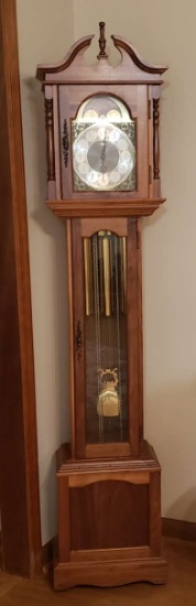 Emperor Clock Company Model 101 High Pallet Bridge Grandfather Clock, 8 Day Weight Driven