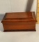 Small Wooden Jewelry Box with Hinged Lid