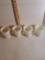 Set of 4 Anchor Hocking Milk Glass Mugs