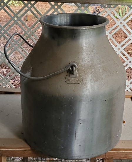 14" Metal Milk Can