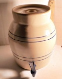 Hand Turned Pottery Striped Drink Dispenser by Casey Pottery