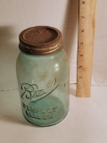 Blue Ball Glass Mason Jar with Zinc Lid