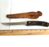 Vintage Filleting Knife with Sheath