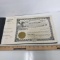 Vintage Stock Certificates Book