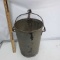 Vintage Metal Bucket with Handle