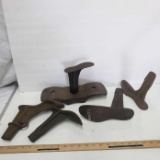 Antique Cast Iron Shoe Last with Multiple Shoes