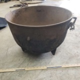 Antique Double Gate Marked 3 Legged Cauldron