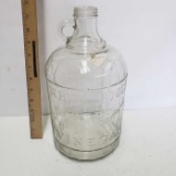 Vintage Glass 1 Gallon Vinegar Jug, Embossed
