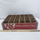 Vintage Wood Royal Crown 24 Bottle Crate