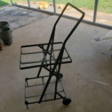 Vintage Rolling Metal Cart