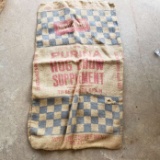 Vintage Burlap Purina Hog Chow 100 Lbs. Bag