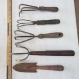 Lot of Vintage Gardening Hand Tools