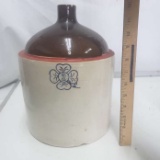 Vintage Miller Pottery Whiskey Jug, Shamrock 2 Gallon