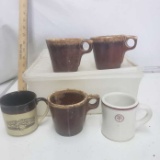 Vintage Tupperware and Coffee Cups