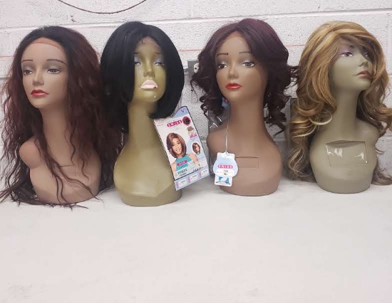 Lot of 4 Vivica Fox Natural Baby Hair Swiss Lace Front Wigs