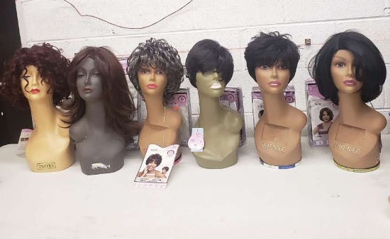 Lot of 6 Vivica Fox Pure Stretch Cap Wigs