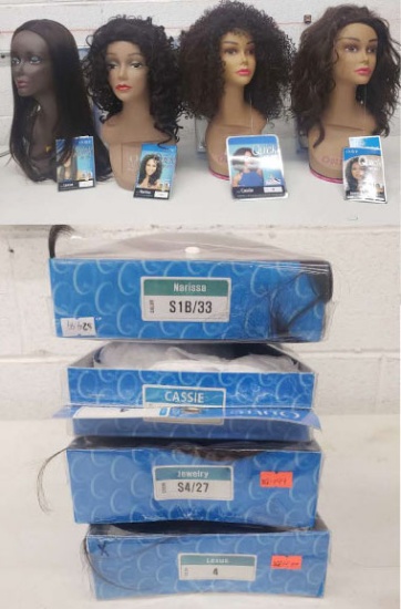 Lot of of 4 Outre Quick Weave Wigs