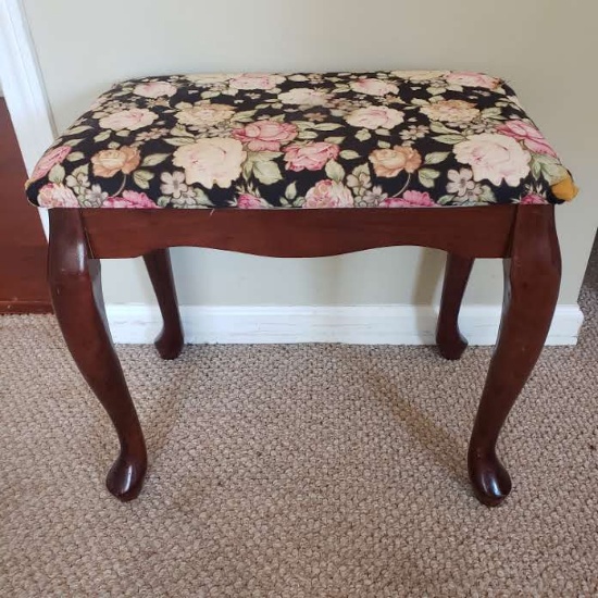 Stool with Queen Anne Style Legs