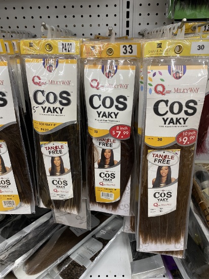 Lot of 75 Shake-N-Go, Que by Milkyway, 100% Human Hair Mastermix in Various Sizes & Colors