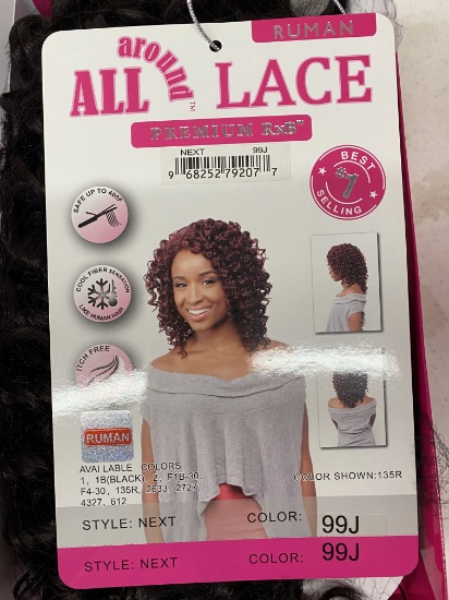 Lot of 17 Various Wigs