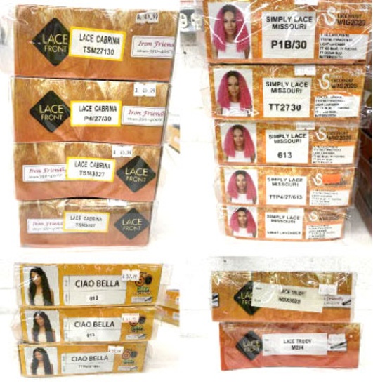 Lot of 14 Various Wigs