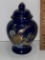 Small Cobalt Ginger Jar with Lid & Gilt Pheasant Design
